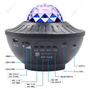 Proiettore a soffitto a LED luce boreale del nord Ripple Laser stella telecomandata <span class=keywords><strong>notte</strong></span> <span class=keywords><strong>stellata</strong></span> - Product Image 2