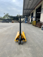Transpalette manuel hydraulique en acier ICHIMENS U, capacité 2000 kg, dimensions 540x1800 mm, roues tandem en PU, garantie 3 ans