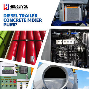 Bomba de Concreto Portátil de 20m³ <span class=keywords><strong>a</strong></span> 30m³/h, Bomba de Concreto Estacionaria Montada en Remolque, Mini Mezcladora y Bomba de Concreto Diésel, Bomba de Concreto en Línea - Product Image 5
