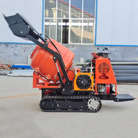 Bétonnière compacte autoportante hydraulique complète portable de 350 litres pour chantiers de construction