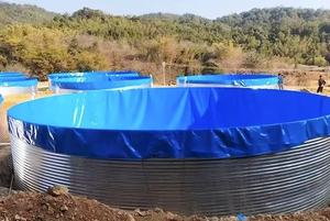 Màu Xanh 1mm LDPE HDPE EVA dệt PVC cá Pond Tank lót chống thấm nước chống UV cá trang trại và dam lót với HDPE <span class=keywords><strong>geomembrane</strong></span> - Product Image 5