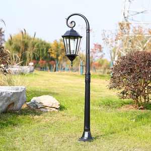 Lampadaire LED d'<span class=keywords><strong>extérieur</strong></span> de style européen, étanche, en aluminium, pour rues et pelouses, IP65, style antique, éclairage de rue - Product Image 1