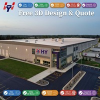 Centre de distribution de matériaux de construction pour entrepôts préfabriqués en acier, structure industrielle en acier pour stockage en vrac