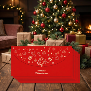 Christmas Gold Foil Red Envelope Gift Bag <b>New</b> <b>Year</b> Holiday Party Decoration Coated Paper Greeting <b>Card</b> - Product Image 6