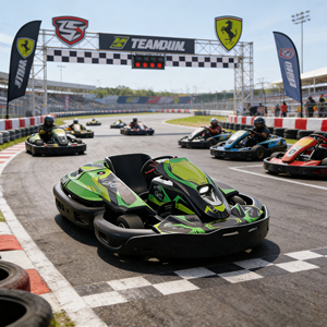 <span class=keywords><strong>Karting</strong></span> électrique haute stabilité, anti-retournement, design sûr, pour adultes, pour les activités en famille et entre amis - Product Image 4