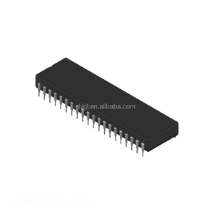 Compre componentes electrónicos en línea 40 DIP (0.600 "15,24mm) Canal integrado del fabricante de la ATMEGA32L-8PU - Product Image 1
