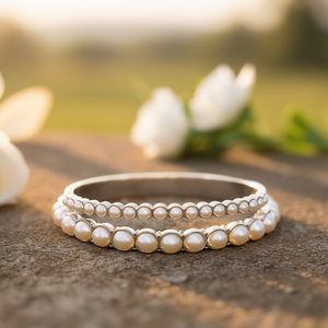 BBBA-03959 สร้อยข้อมือและกำไลไข่มุกพรีเมียม - Product Image 3