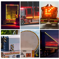 Ruban de signalisation haute intensité en nid d'abeille conforme à la norme ECE R104, largeur 5 cm, bande réfléchissante de sécurité pour camion, rouleau rouge, blanc, jaune