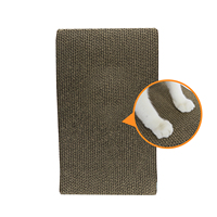 Boîte à gratter pour chat en carton ondulé en gros avec logo/couleur/motif personnalisé, tapis à gratter pour chat en carton pour le jeu des chats