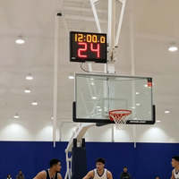 Marcador de Baloncesto LED con Reloj de 24 Segundos, Control Remoto para Puntuación en Competiciones de Gimnasio Interior