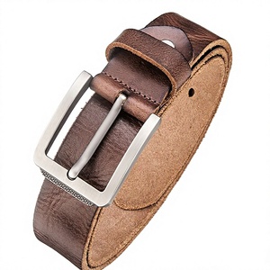 BS INTERNATIONAL NA299 Prime Quality Custom Colored Cow Leather Men's Brown Steel Square High Standard Genuine Leather Solid - Product Image 1