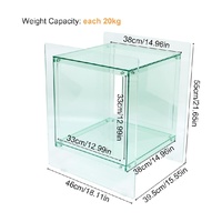 Table en acrylique de style moderne, vente en gros d'usine, mobilier transparent en acrylique pour café, produits en plastique