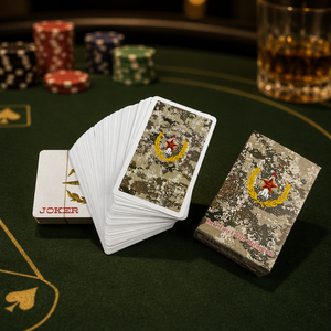 Cartes à Jouer Personnalisées Écologiques à Motif Camouflage – Durables pour <span class=keywords><strong>le</strong></span> Tarot et l'Usage Familial - Product Image 6