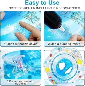 Flotador de Natación para Bebés, Juguetes para Piscina y <span class=keywords><strong>Bañera</strong></span>, Accesorios de Piscina para Niños, Asiento Flotante Circular para Natación, Fiesta de Verano en la <span class=keywords><strong>Playa</strong></span> o Piscina - Product Image 6