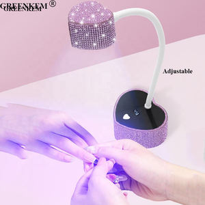 Nouveau 30W Coeur Strass UV <span class=keywords><strong>Lampe</strong></span> À Ongles Séchage Rapide UV <span class=keywords><strong>Lampe</strong></span> De Cuisson À Ongles Détection Intelligente 10Pcs Perles Sèche-Ongles - Product Image 2