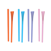 Verres réutilisables en paille de silicone de qualité alimentaire de haute qualité avec boîte de rangement ouvrable Paille à boire facile à laver-OEM ODM