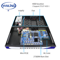 Serveur DNS 1U Pfsense avec processeur Core I5/i7 8 * Intel GLAN 4 * Port fibre optique 2 * Port PCIe en stock