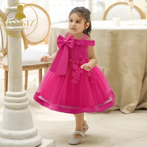 FSMKTZ Beautiful Design Hot Sale A Line Satin Frock Ball Gowns for Girls 10 Years Old Belle Princess Dress L5081