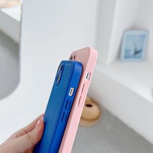 10 couleurs disponibles Étui en cuir PU uni de couleur bonbon pour iPhone 11 12 13 14 Pro <span class=keywords><strong>Max</strong></span> 14 Plus 7 8 Plus Se 2020 - Product Image 3
