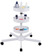 Nouveau produit, mobilier de salon de beauté, nouveau support au sol pour extension de cils, lampe cosmétique, lampe grossissante LED avec chariot de salon