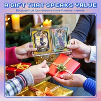 Porte-cartes magnétique horizontal One Touch 175PT pour cartes à collectionner, étui double aimant en acrylique UV sans acide, portable et facile à utiliser