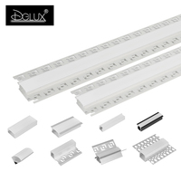 Vente Flash Ruban LED Intégré Cache Lumière Arrière Cadre de Cabinet Plafonnier Linéaire Éclairage d'Escalier Rail en Aluminium