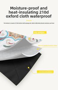 Tapis ultrasonique en film d'aluminium extra large Tapis de plage imperméable à l'humidité pour le camping en plein air, la randonnée Tapis de pique-nique épaissi - Product Image 3