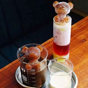 Cute Bear <b>Ice</b> Cube <b>Tray</b> Splash-Proof Easy to Remove for Your Refrigerator Container - Product Image 5