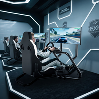 Cockpit de simulateur de course automobile en métal robuste, entièrement réglable, compatible avec volant Direct Drive, personnalisable pour le gaming