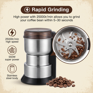 <span class=keywords><strong>Mini</strong></span> Molinillo de Café Eléctrico Portátil de 550w y 100g de Capacidad, Automático y de Alta Resistencia para el Hogar - Product Image 5