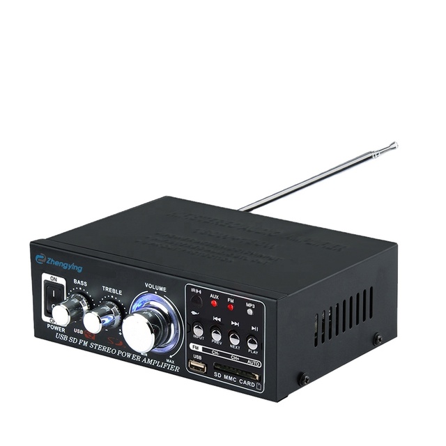 Mini 220V-12V Audio Car Power Amplifier BT 5.0 HiFi Mini HIFI Receiver & Amplifier