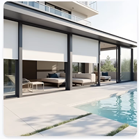 Store banne électrique extérieur en aluminium, motorisé, intelligent, pour protection solaire, compatible avec plusieurs pays
