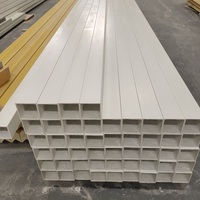 Perfiles de pultrusión de alta resistencia y calidad, secciones cuadradas de GRP, formas estructurales de FRP, tubo rectangular de fibra de vidrio, ¡venta caliente!