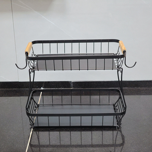 Canasta de Alambre Rectangular Metálica Desmontable, Moderna y Ecológica, Soporte de Cocina para Encimera, para Almacenamiento de Pan, Frutas y Verduras - Product Image 2