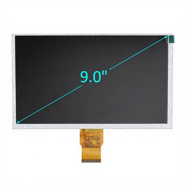 Good Quality RGB 50 Pins Interface 9.0 Inch Transmissive TFT LCD Screen Module 1024x600 IPS Display 500cd/m2 Brightness