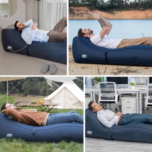 Portable Automatic <b>Inflatable</b> Couch Lounger Chair Built-in Pump <b>Inflatable</b> <b>Sofa</b> Bed with Backup Power for Outdoor Camping - Product Image 6