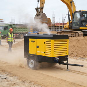 Compresor de Tornillo Portátil con Certificación CE, 260HP 195kW, Aire Industrial para Minería y Conservación del Agua - Product Image 2