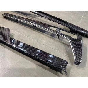 Kit de 7 pièces en fibre de carbone pour le panneau de commande central de l'Audi B9 A4 A5 S4 S5 2017-2021, amélioration de l'intérieur en fibre de carbone - Product Image 3