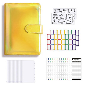 Pianificatore di Budget personalizzato busta per contanti organizzatore di denaro portafoglio colorato A6 Budget Binder - Product Image 4