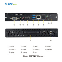 Sharerdp Fabricante Personalizado I3 I5 I7 11th 1135G7 1165G7 Linux OPS PC Módulo Fanless Mini PC Industrial Para Pantalla Interactiva