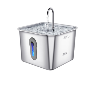 <span class=keywords><strong>Fontaine</strong></span> <span class=keywords><strong>à</strong></span> <span class=keywords><strong>eau</strong></span> pour chien en acier inoxydable de haute qualité avec filtre <span class=keywords><strong>à</strong></span> charbon actif Système d'hydratation <span class=keywords><strong>à</strong></span> base antidérapante-Vente directe d'usine - Product Image 1