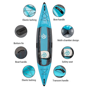 2024 Popular 14ft 2 personas asientos colorido <span class=keywords><strong>kayak</strong></span> inflable para deportes acuáticos pesca explorar Canoa/<span class=keywords><strong>Kayak</strong></span> para la venta - Product Image 5