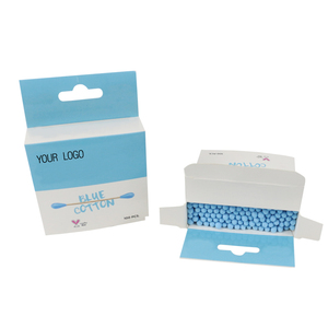 สำลีปลายไม้ไผ่แบบใช้แล้วทิ้ง 100 ชิ้น บรรจุในกล่องกระดาษ เป็นมิตรต่อสิ่งแวดล้อม สำหรับทำความสะอาดเครื่องสำอางและทำความสะอาดหู - Product Image 4