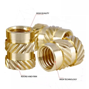 Knurling <span class=keywords><strong>Threaded</strong></span> chèn <span class=keywords><strong>Brass</strong></span> chèn Nut M2 M3 M4 M5 M6 chủ đề Bolt Nut cho gỗ ô tô ép nhựa - Product Image 2