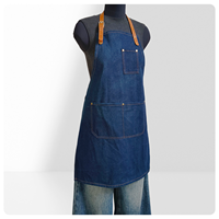 Tablier de travail en toile Niuweili, style cowboy, sans manches, lavable et réutilisable, avec option de logo personnalisé, idéal pour le nettoyage, les salons de beauté et le quotidien