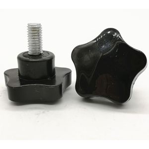 Star Handle Screw M6 M8 M10 Black Plastic Hand Tightening <b>Fastener</b> Hardware Accessory - Product Image 2