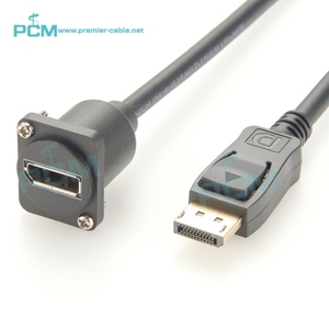 D-nhà ở Displayport Nam để nữ Chassis Núi mở rộng cáp dp Video <span class=keywords><strong>Monitor</strong></span> Panel núi Extender, Displayport Dp để dp - Product Image 1
