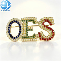 Broche personnalisée Alpha Delta Pi pour sororité, en or avec perles et lettres grecques ADPi, cadeau de bijoux pour la fraternité
