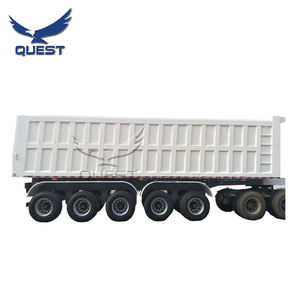 รถพ่วงบรรทุก Tipper ท้ายรถพ่วงสำหรับขายแอฟริกา80ตัน5เพลาเควสรถเหล็ก13T 14T 16T 18T BPW FUWA <span class=keywords><strong>QUEST</strong></span> - Product Image 4