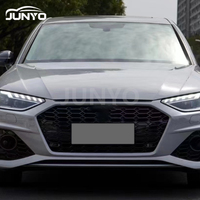 Kit carrosserie Junyo pour Audi A4 RS4 2020-2025 avec calandre, en matériau PP, comprenant un lèvre avant et un pare-chocs avant